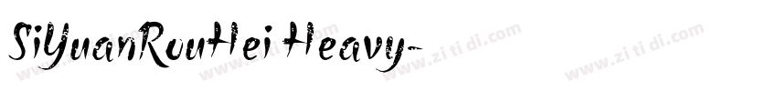 SiYuanRouHei Heavy字体转换 SiYuanRouHei Heavy字体转换